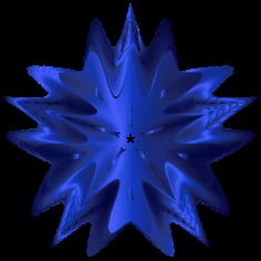 Epic Star Snowflake Vector SVG File