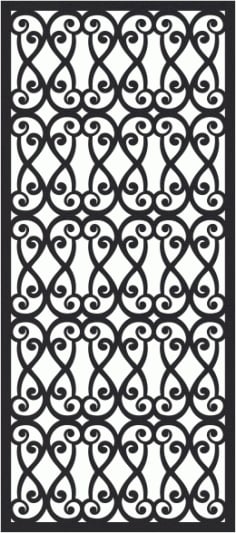 European Wrought Style 02 Laser Cut CDR File