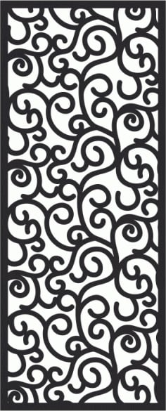 European Wrought Style 04 Laser Cut CDR File