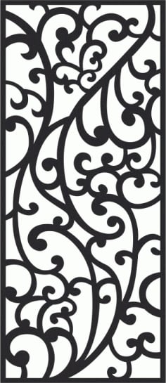 European Wrought Style 07 Laser Cut CDR File