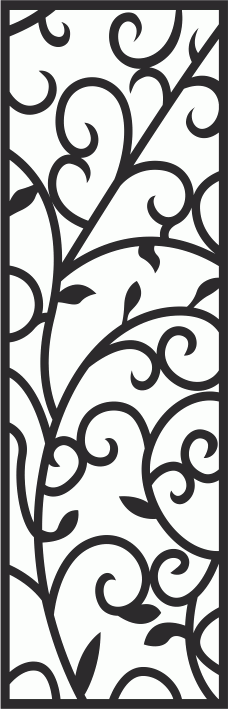 European Wrought Style 08 Laser Cut CDR File