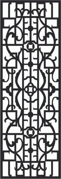 European Wrought Style 09 Laser Cut CDR File