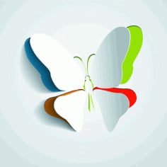Exquisite Butterfly Backgrounds Free Vector