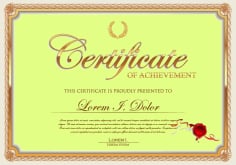 Exquisite Certificate Frames With Template Free Vector