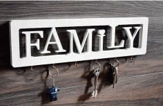 Family House Keeper Laser Cut Free CDR File