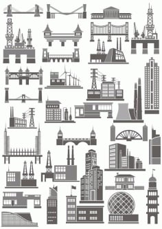 Famous Architecture Free Vector CDR File