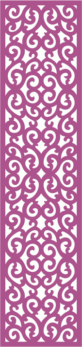 Fence Victorian Seamless Vertical Banner CDR File