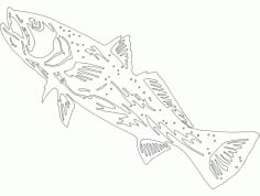 Fish 5 CNC Router Free DXF File