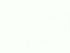 Fish Dotted Design CNC Router Free DXF File