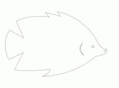 Fish Small CNC Router Free DXF File
