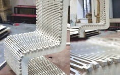 Flexible Wooden Chair CNC Laser Cutting Free CDR File