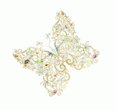Floral Butterfly Free Vector