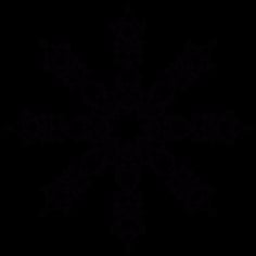 Floral Grey Snowflake SVG File