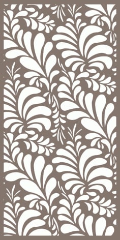 Floral Privacy Screen Pattern Free Vector CDR File
