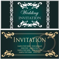 Floral Wedding Invitations Free Vector