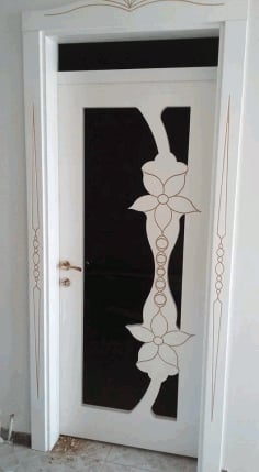 Flower Door Design DXF File