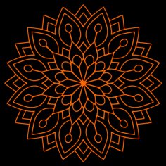 Flower Mandala Design for Decorative Element Free Laser Cut File