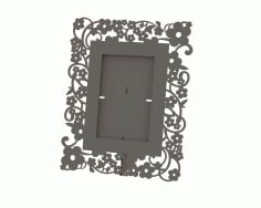 Flowers Picture Frame Laser Cut CDR File