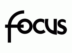 Focus Logo Vector DXF File