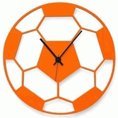 Football Clock Laser Cut Free CDR File
