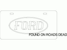 Ford Plate DXF File