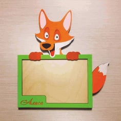Fox Picture Frame Laser Cut CDR File