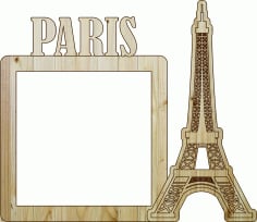Frame Paris Laser Cut DXF File