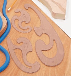 French Curve Laser Cut Template.cdr CDR Vectors File