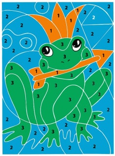 Frog Puzzle Game for Kids CDR File