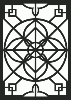 Gateway Front Grill Panel Design DXF File