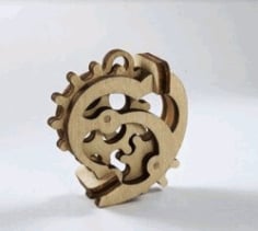 Gear Heart for Laser Cut CNC DXF File