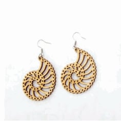 Geometric Carved Carved Laser Cut Earring Designs CDR File