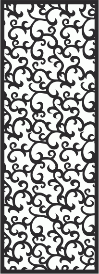 Geometric Floral Decorative Grill CDR File