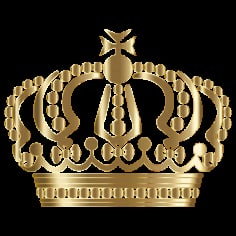 Gold Germa Imperial Crown No Background SVG File