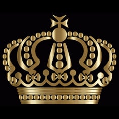 Gold German Imperial Crown SVG File