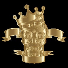 Gold Metal Crown Vector SVG File
