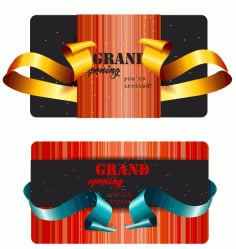 Grand Opening Invitation Card Elegant Luxury 3D Decor Vector File