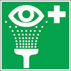 Green Eyewash Sign DXF Vectors File