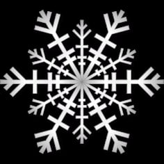 Grey Snowflake SVG File