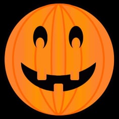 Halloween Jackolantern Pumpkin Vector SVG File