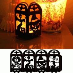 Halloween Lamp Laser Cut DXF File