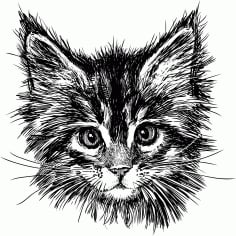 Hand Drawn Cat Free CDR Vectors File