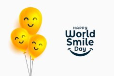 Happy World Smile Day with Happy Face Balloons