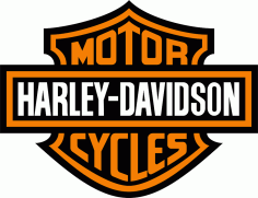 Harley Davidson Logo Silhouette CDR File