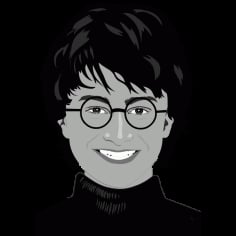 Harry Potter Face Free Vector SVG File