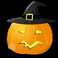 Hat Pumpkin Vector SVG File