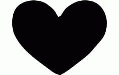Heart Silhouette Full DXF File