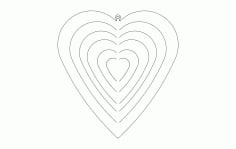 Heart Spinner DXF File