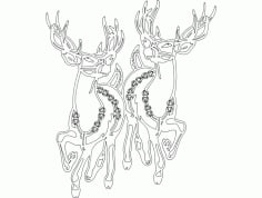 Holiday Attraction Animal Festive Stuff DXF File