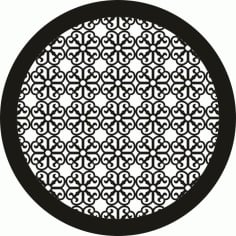 Hollow Collection Laser Cut Round Design CDR File